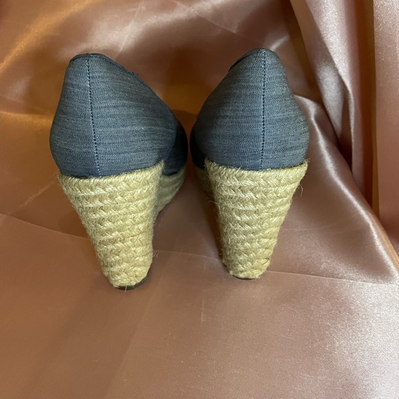 Torrid Women's Blue Denim Espadrille Wedges Size 9 NWOT - Picture 5 of 6